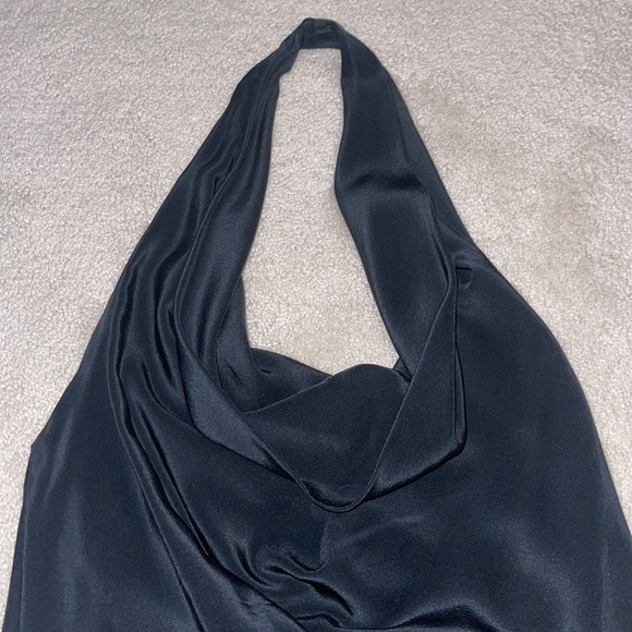 Bcbgmaxazria draped front top size XS in black - Picture 2 of 3